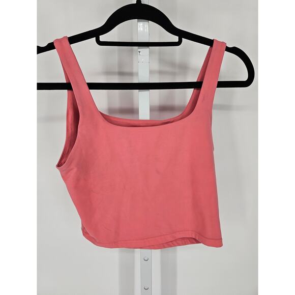Reoria Womens Sz M Cropped Tank Top Light Pink - Picture 3 of 3